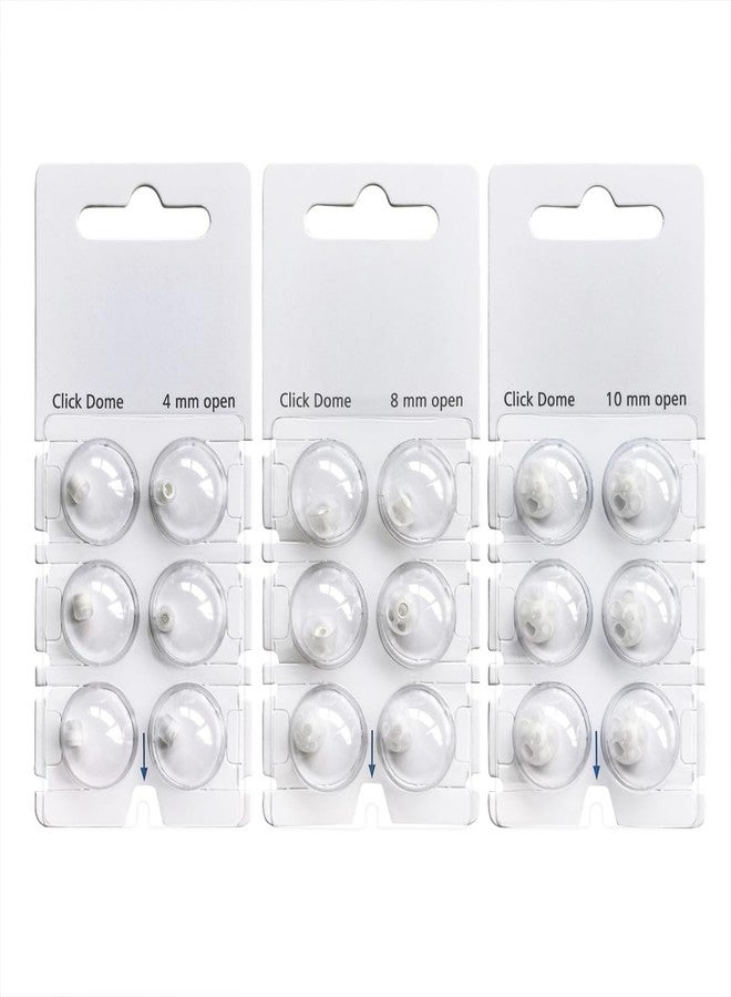 AIERTING Click Dome 8mm Open for Connexx,Siemens,Signia and Rexton RIC Hearing Aids with Cleaning Brush Tools (8MM) - Image 5